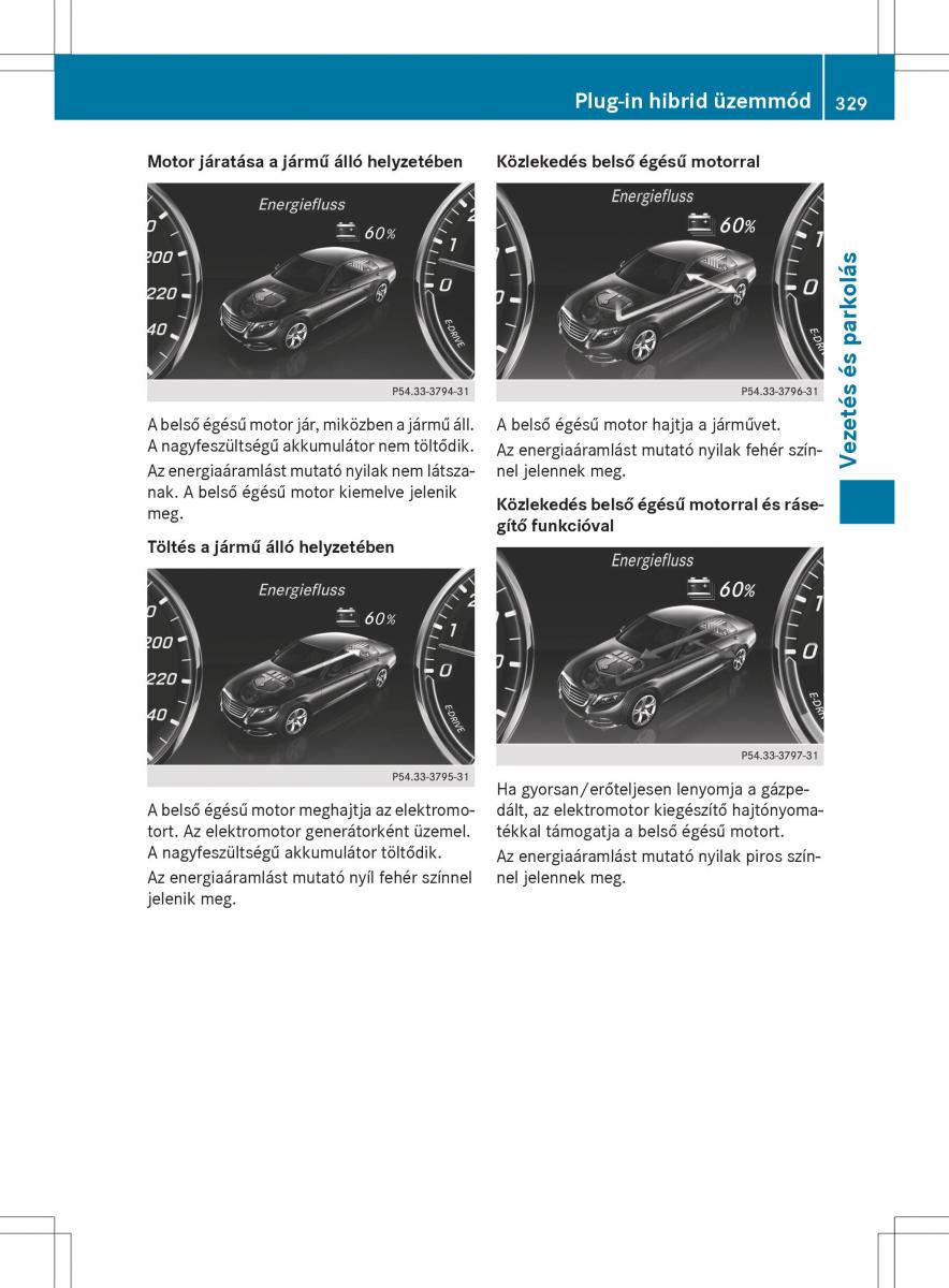 Mercedes Benz S Class W222 kezelesi utmutato / page 331