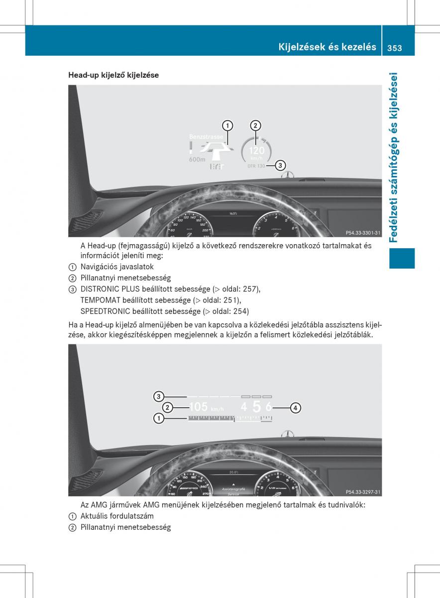 Mercedes Benz S Class W222 kezelesi utmutato / page 355