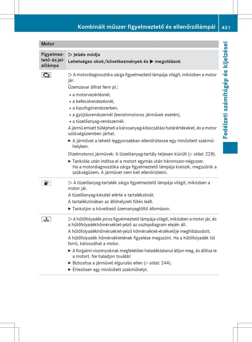 Mercedes Benz S Class W222 kezelesi utmutato / page 433