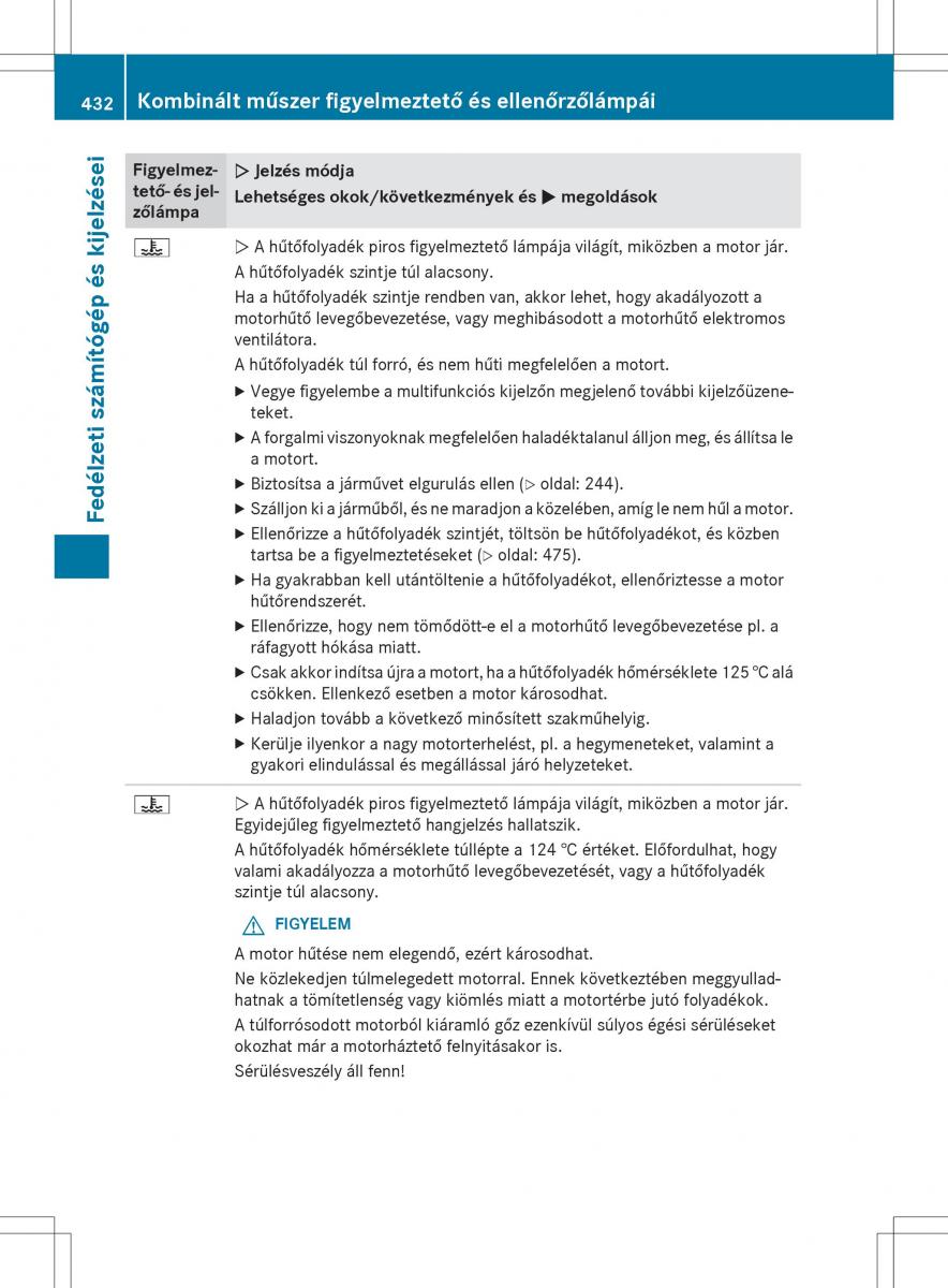 Mercedes Benz S Class W222 kezelesi utmutato / page 434