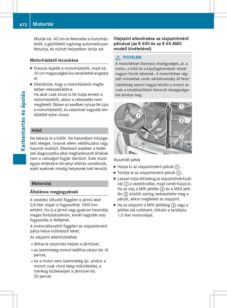 Mercedes Benz S Class W222 kezelesi utmutato / page 474