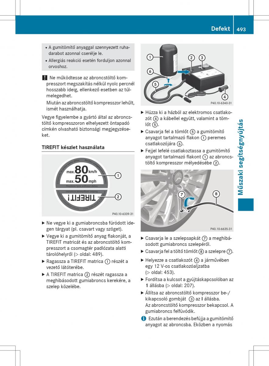 Mercedes Benz S Class W222 kezelesi utmutato / page 495