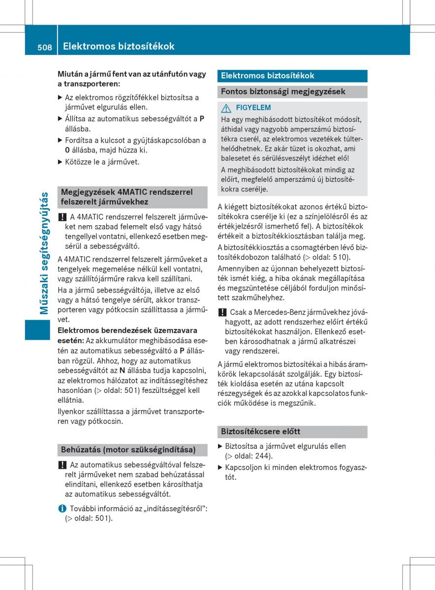 Mercedes Benz S Class W222 kezelesi utmutato / page 510