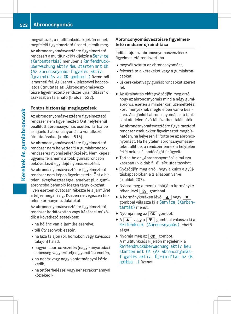 Mercedes Benz S Class W222 kezelesi utmutato / page 524