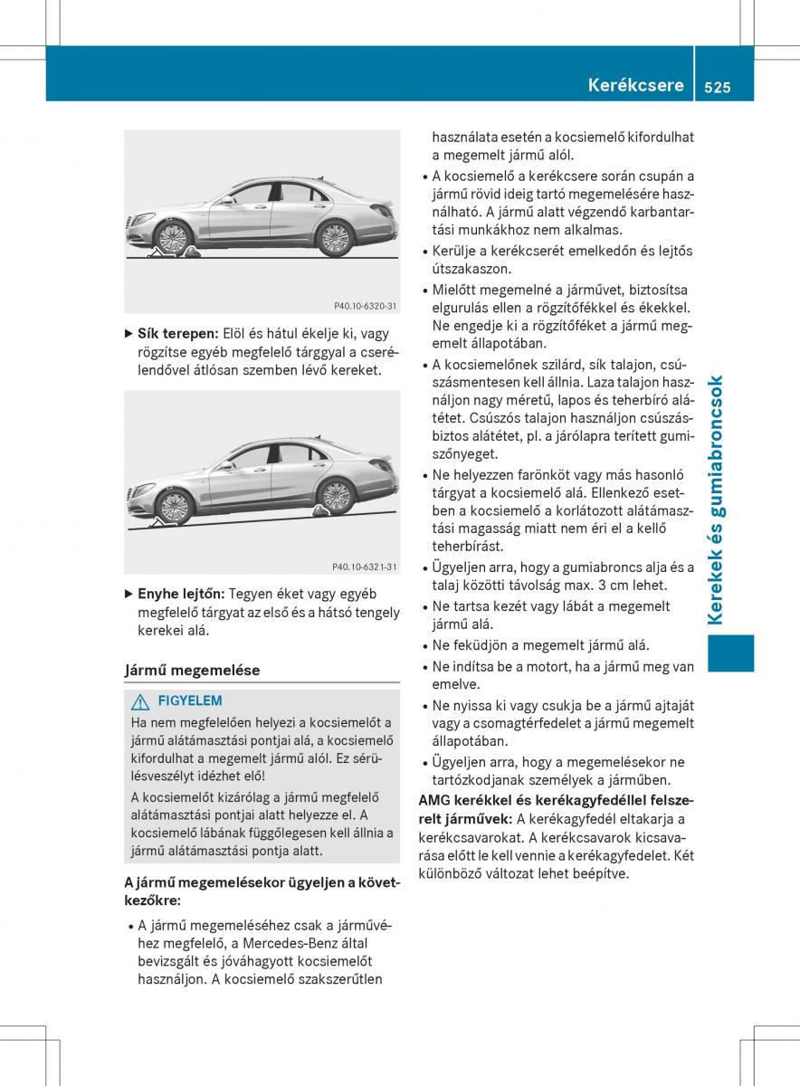 Mercedes Benz S Class W222 kezelesi utmutato / page 527