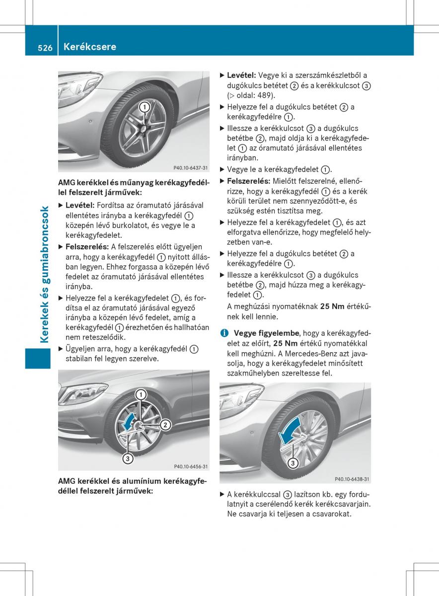 Mercedes Benz S Class W222 kezelesi utmutato / page 528