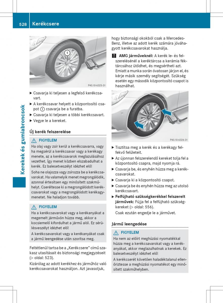 Mercedes Benz S Class W222 kezelesi utmutato / page 530