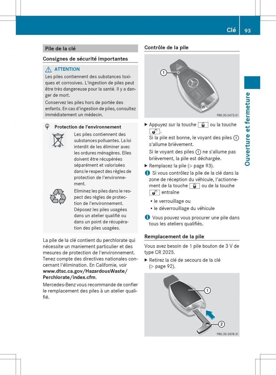 Mercedes Benz S Class W222 manuel du proprietaire / page 95