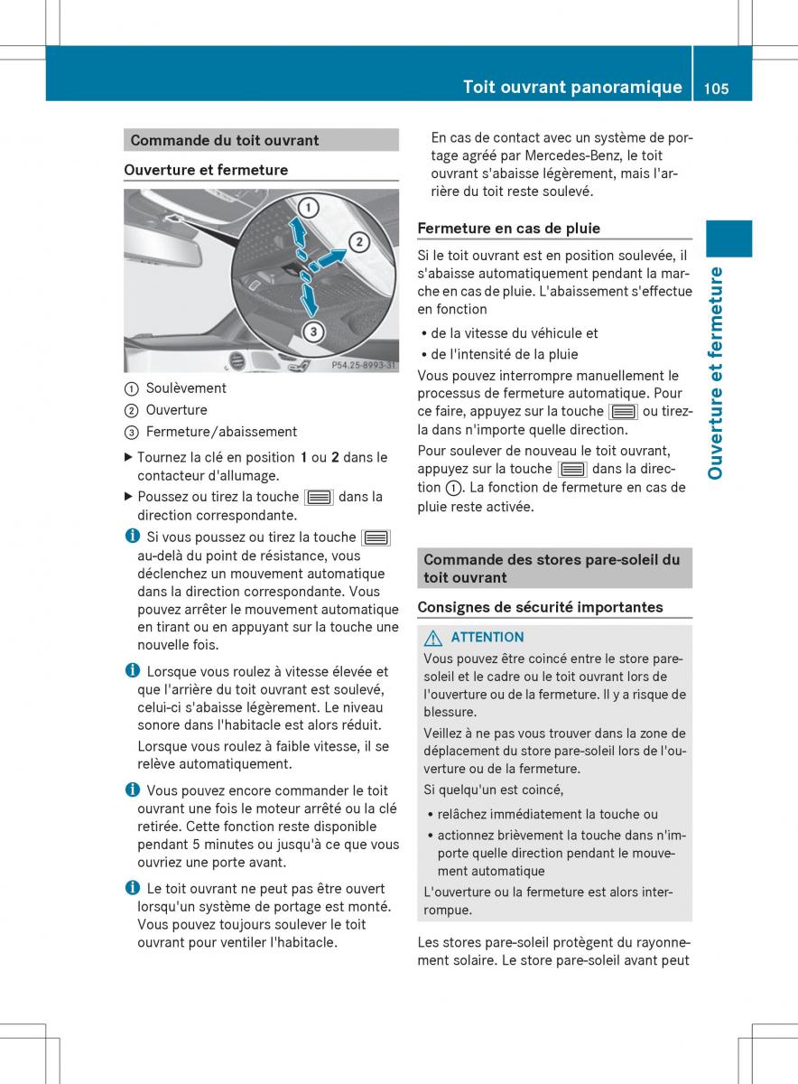 Mercedes Benz S Class W222 manuel du proprietaire / page 107