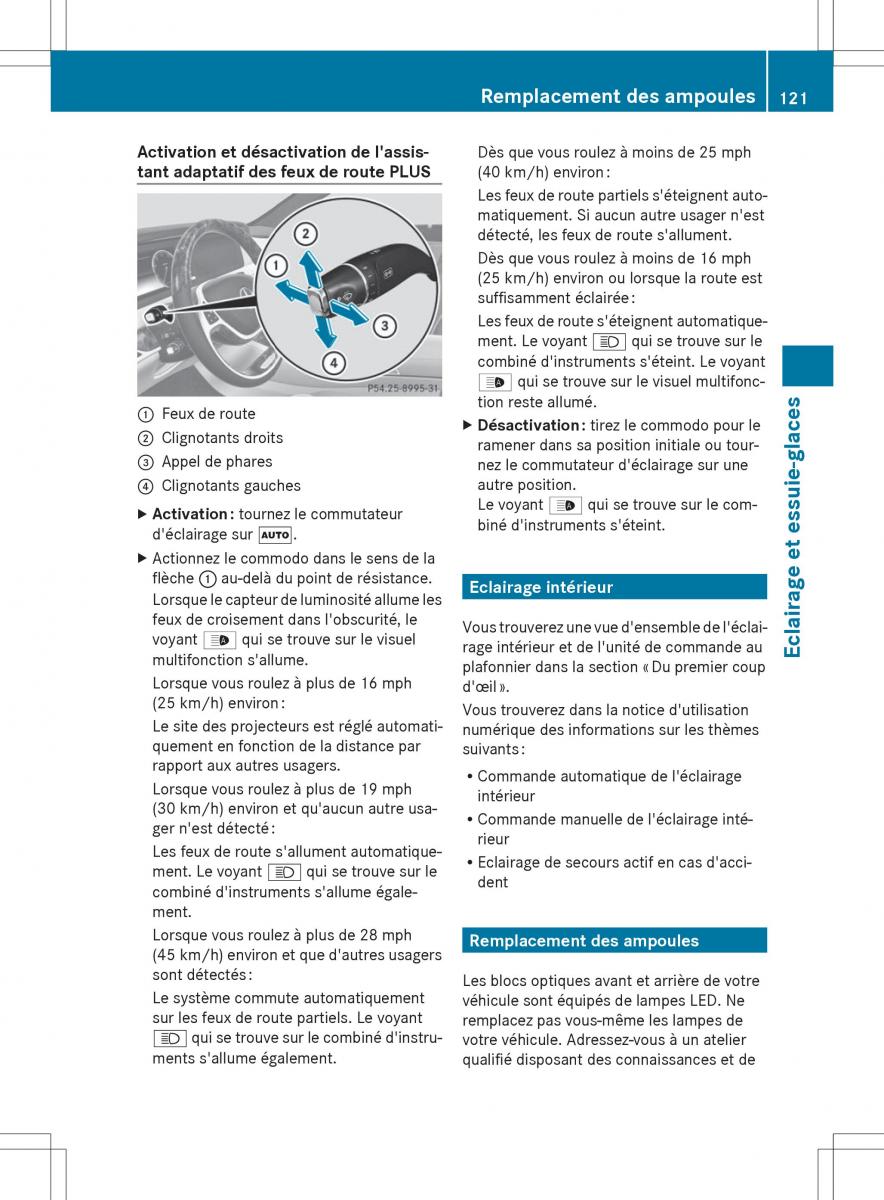 Mercedes Benz S Class W222 manuel du proprietaire / page 123