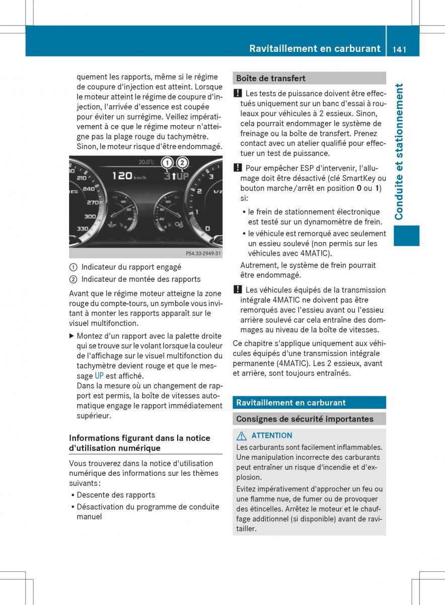 Mercedes Benz S Class W222 manuel du proprietaire / page 143