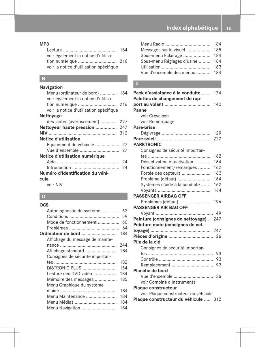 Mercedes Benz S Class W222 manuel du proprietaire / page 17