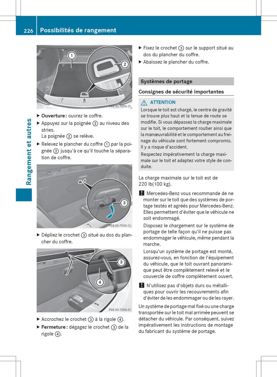 Mercedes Benz S Class W222 manuel du proprietaire / page 228