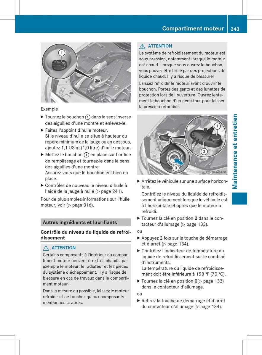 Mercedes Benz S Class W222 manuel du proprietaire / page 245