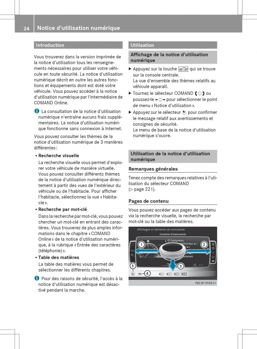 Mercedes Benz S Class W222 manuel du proprietaire / page 26