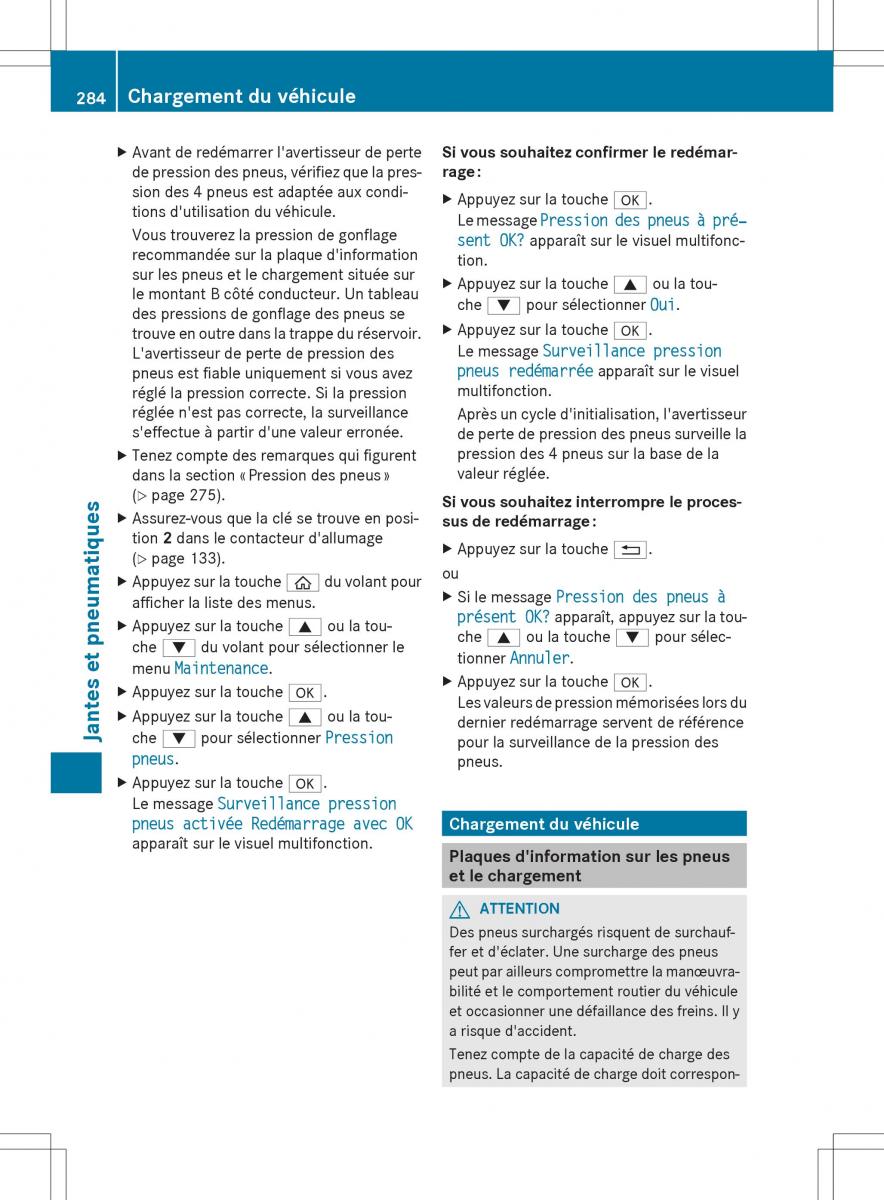 Mercedes Benz S Class W222 manuel du proprietaire / page 286