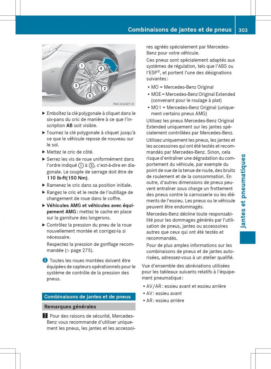 Mercedes Benz S Class W222 manuel du proprietaire / page 305