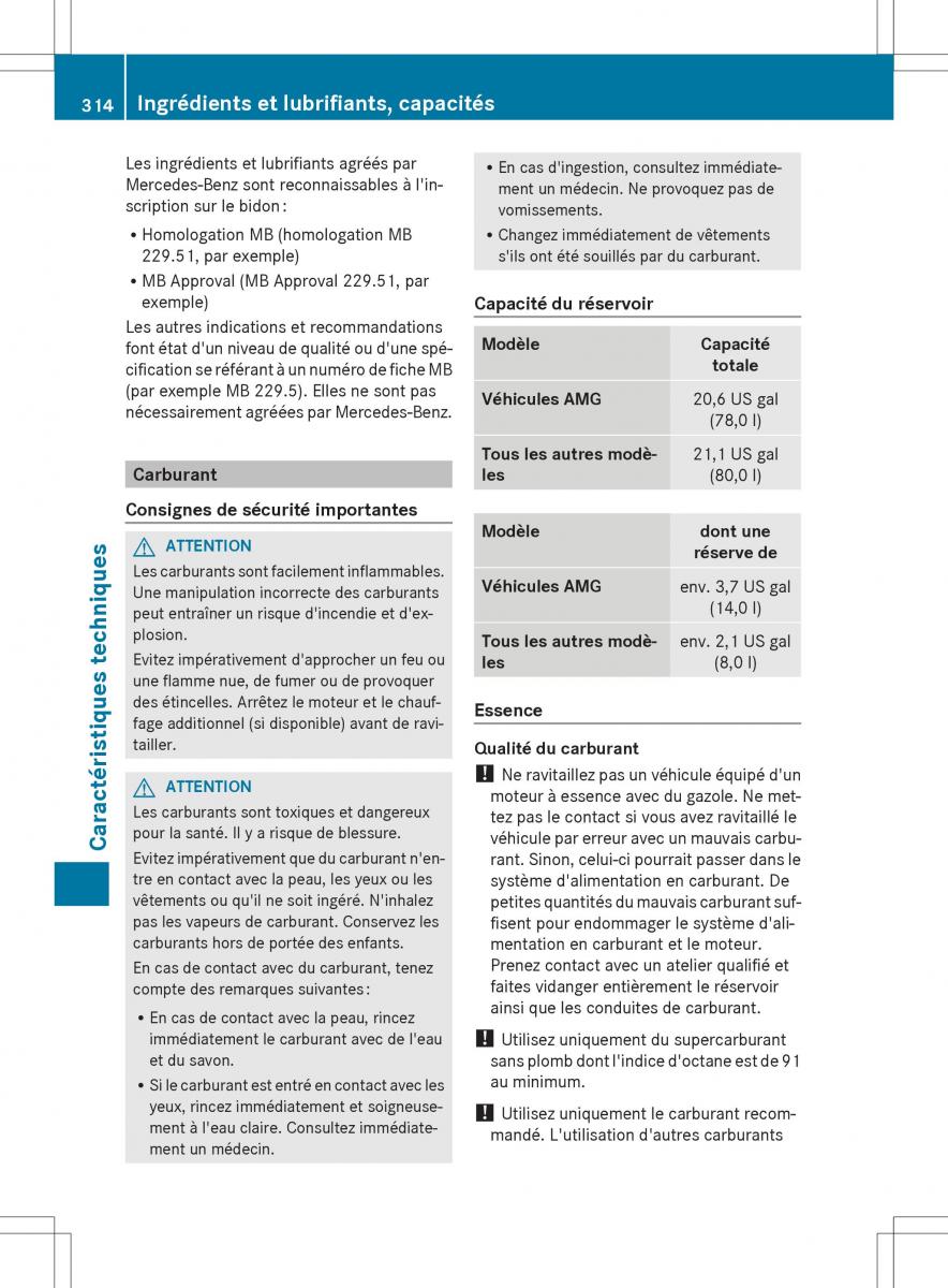 Mercedes Benz S Class W222 manuel du proprietaire / page 316