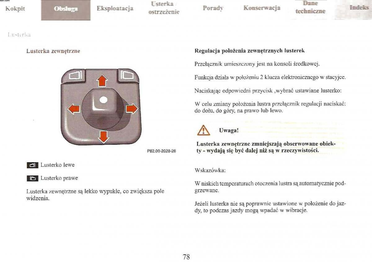 Mercedes Benz E Class W210 instrukcja obslugi / page 79