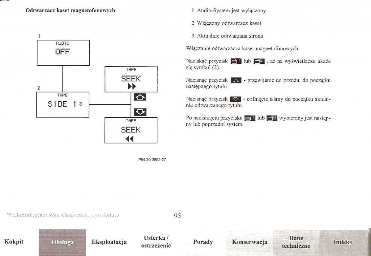 Mercedes Benz E Class W210 instrukcja obslugi / page 94