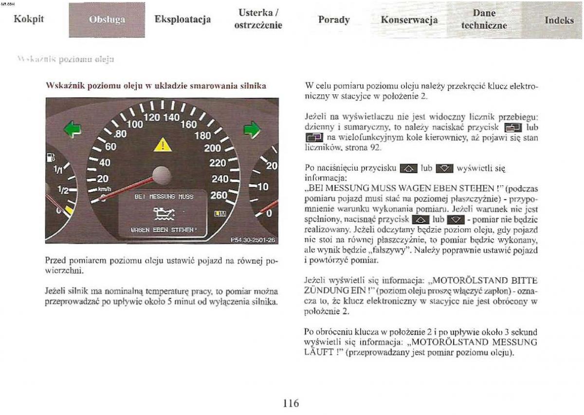 Mercedes Benz E Class W210 instrukcja obslugi / page 115