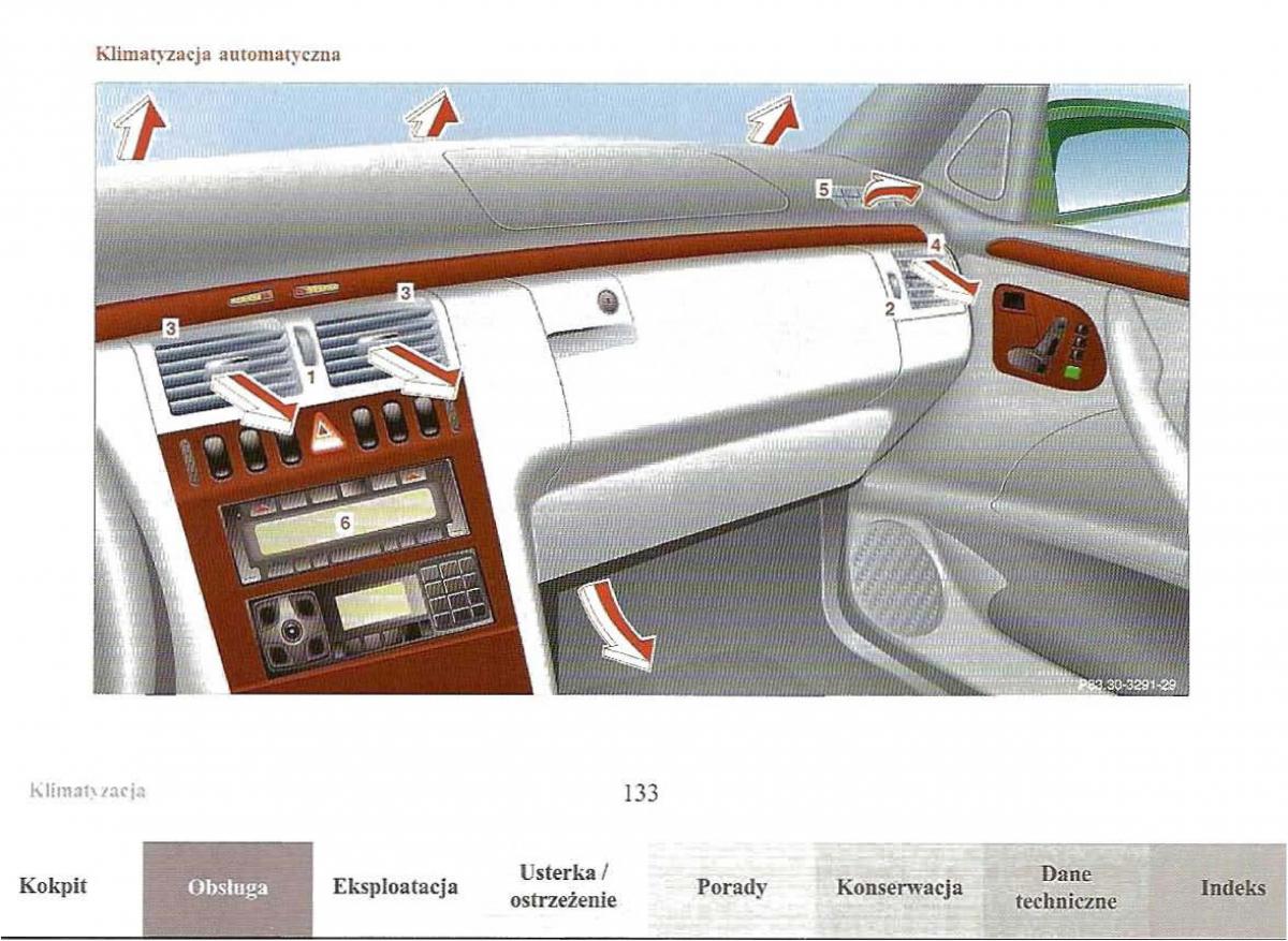 Mercedes Benz E Class W210 instrukcja obslugi / page 131