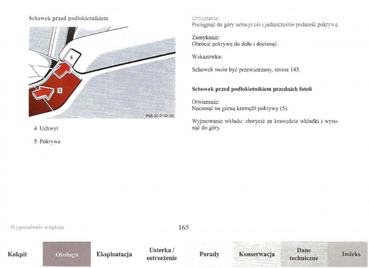 Mercedes Benz E Class W210 instrukcja obslugi / page 163