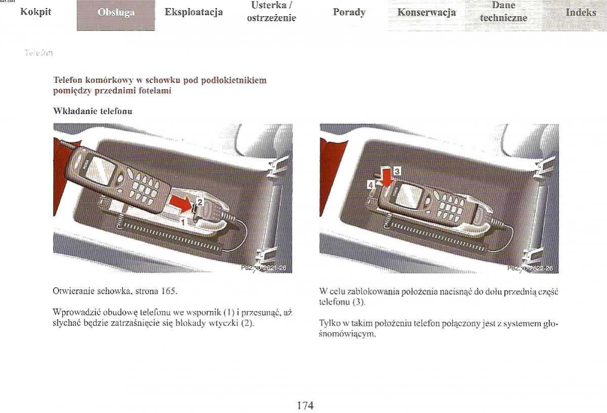 Mercedes Benz E Class W210 instrukcja obslugi / page 173