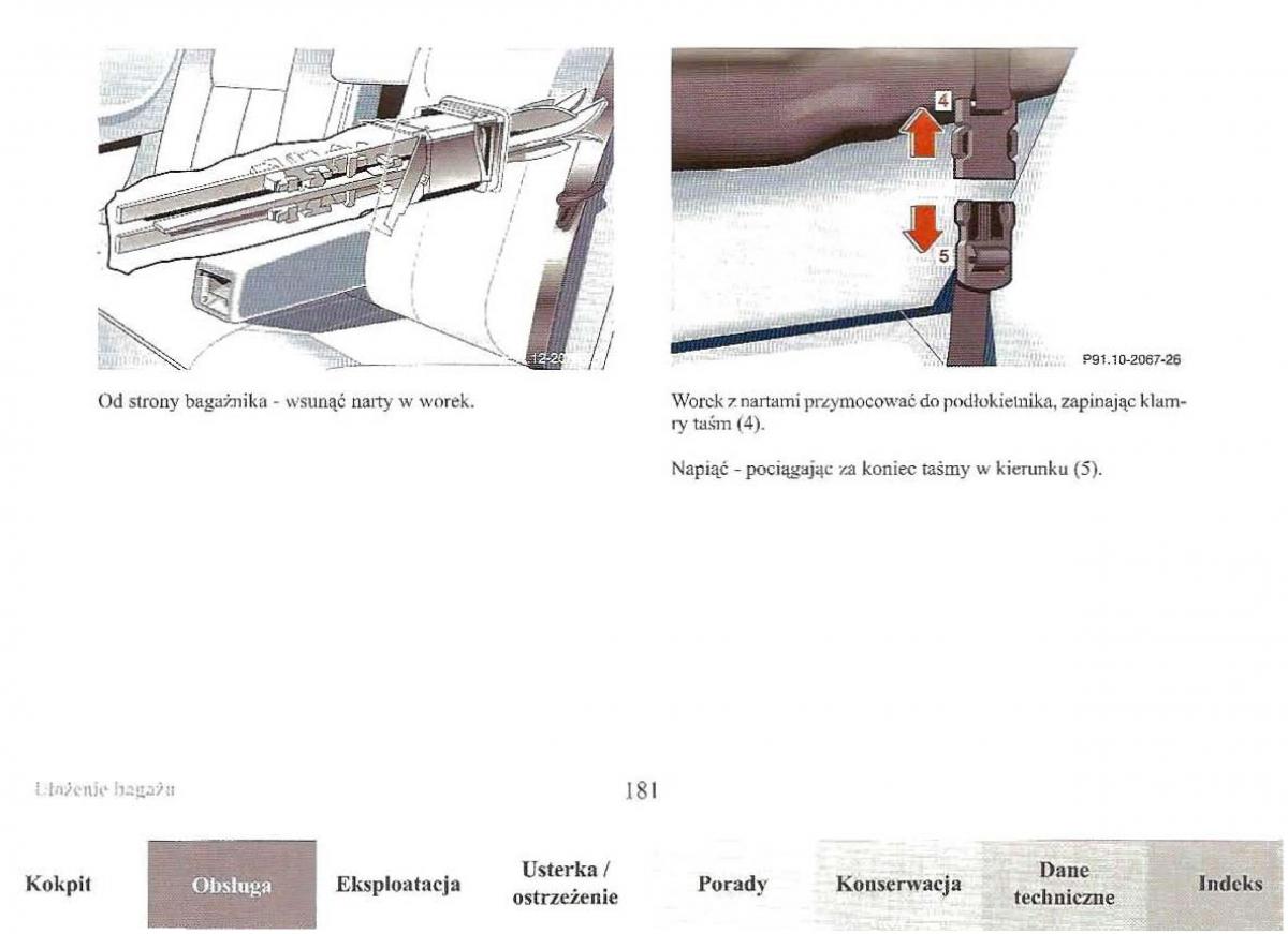 Mercedes Benz E Class W210 instrukcja obslugi / page 179