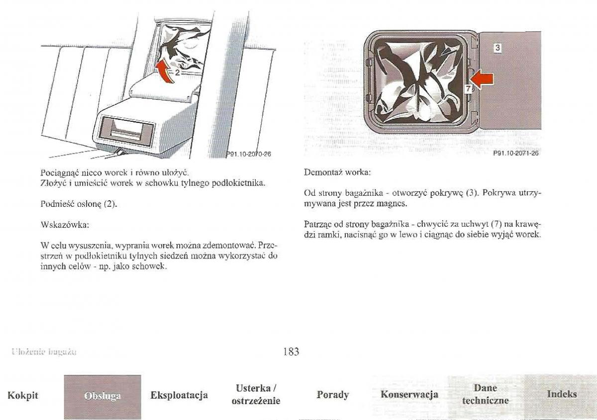 Mercedes Benz E Class W210 instrukcja obslugi / page 182