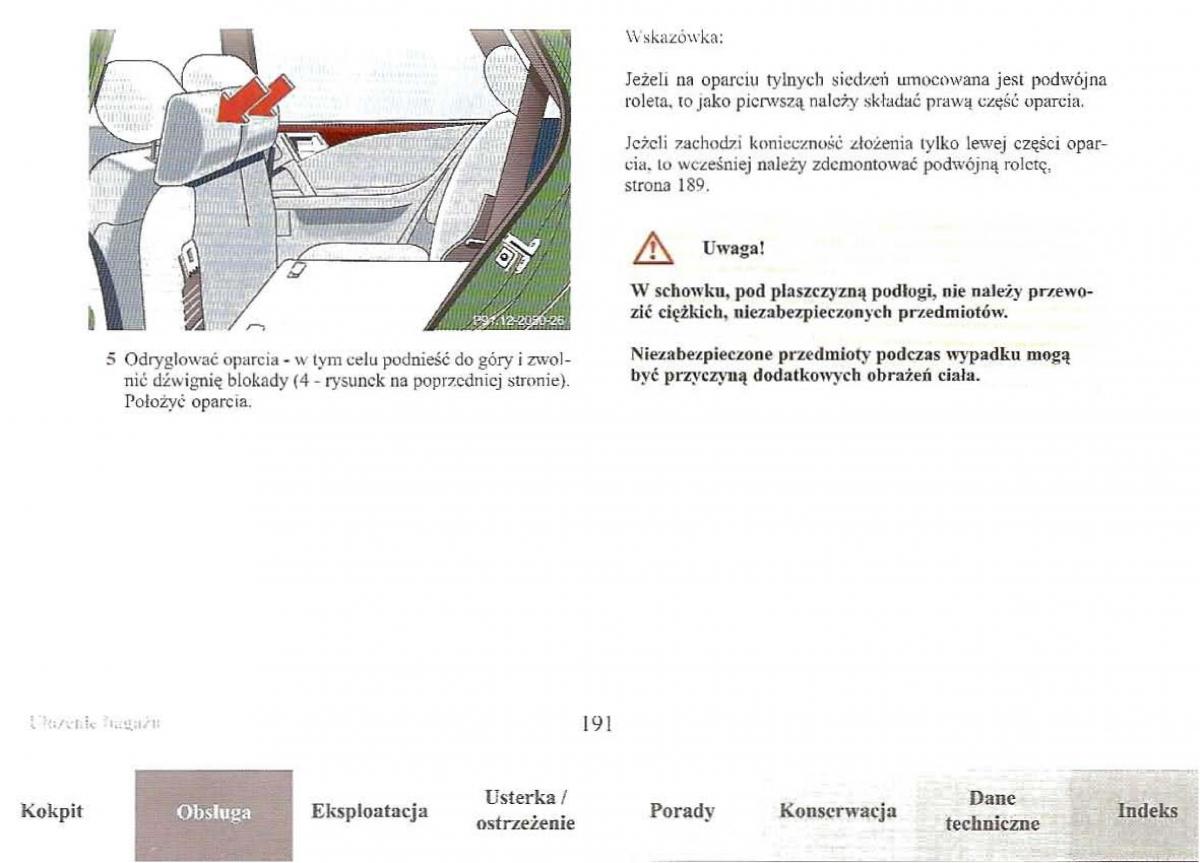 Mercedes Benz E Class W210 instrukcja obslugi / page 189