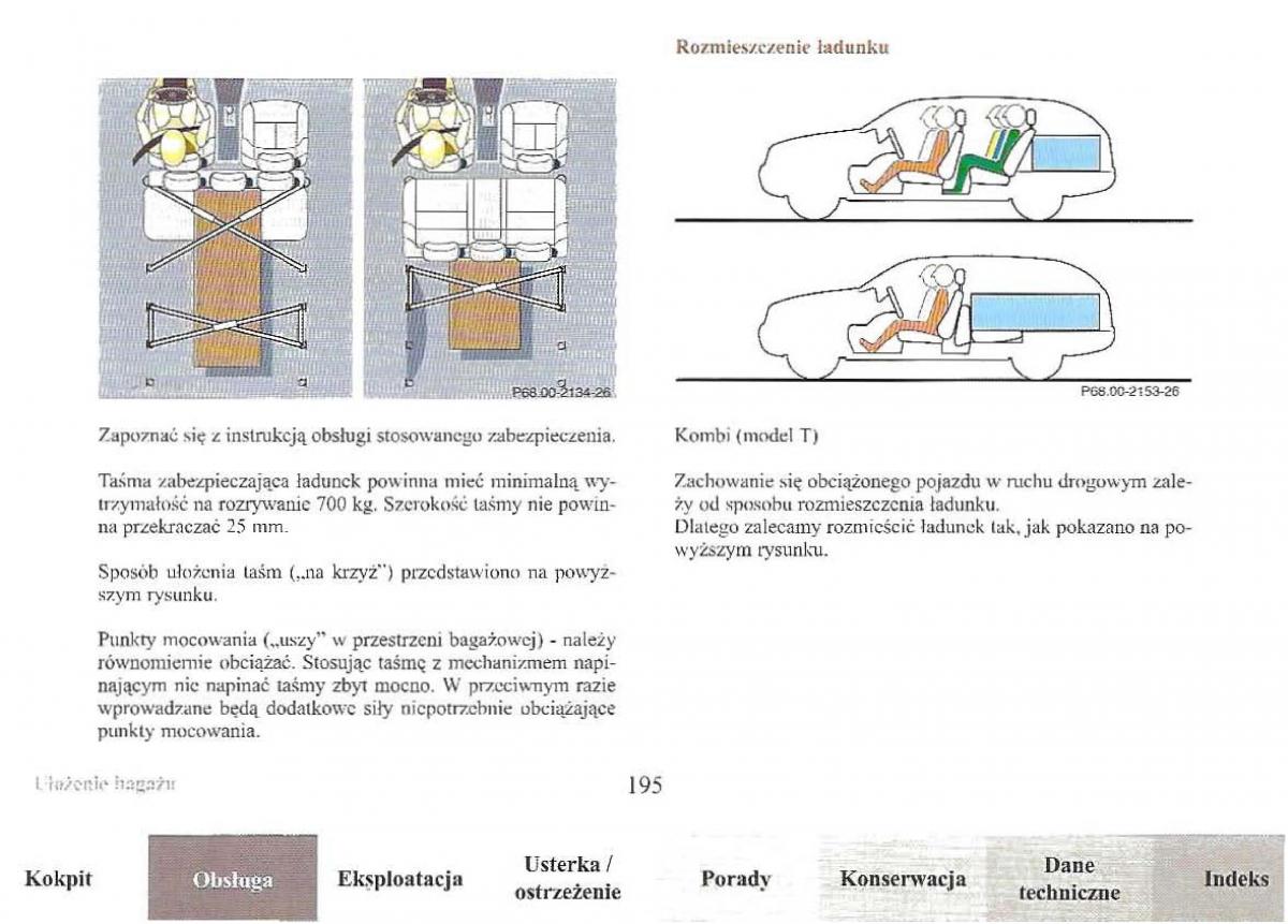 Mercedes Benz E Class W210 instrukcja obslugi / page 193