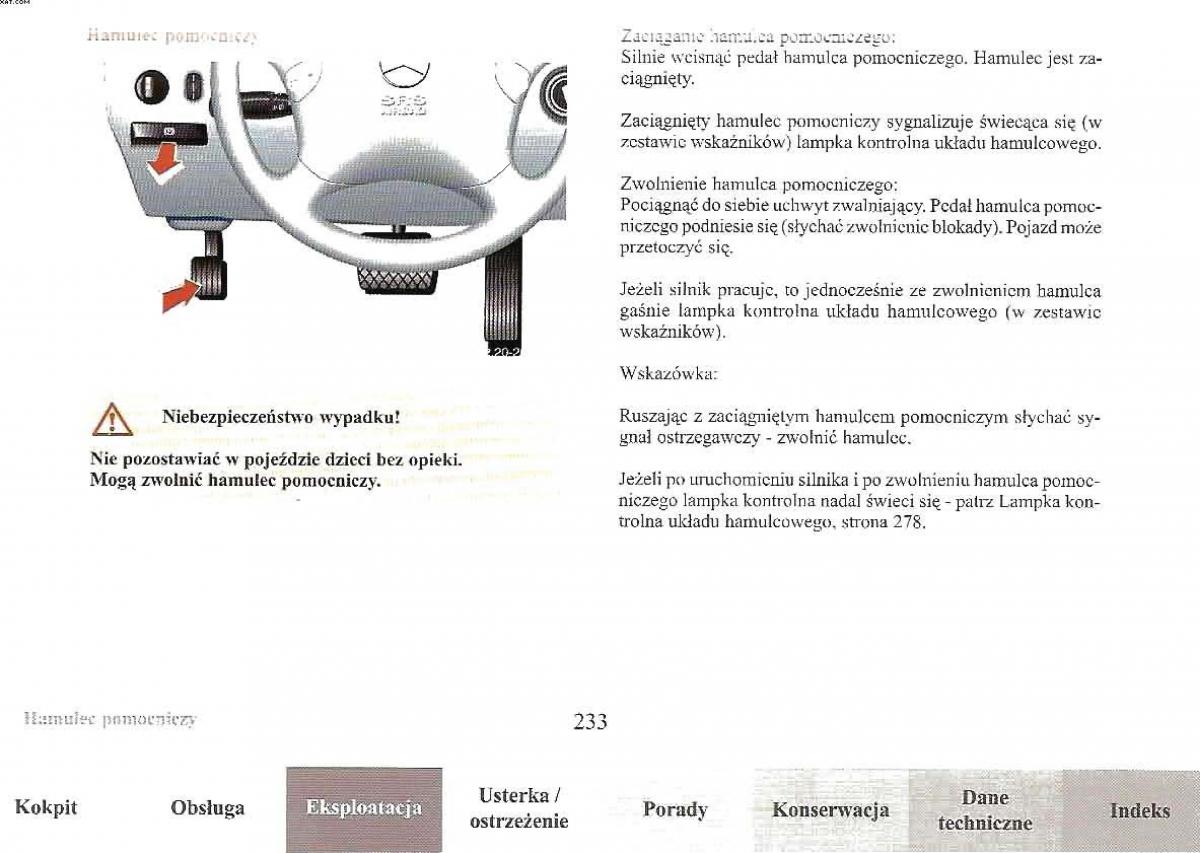 Mercedes Benz E Class W210 instrukcja obslugi / page 232