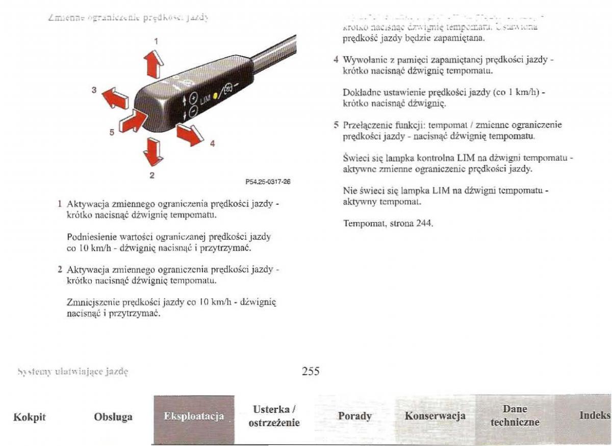 Mercedes Benz E Class W210 instrukcja obslugi / page 253