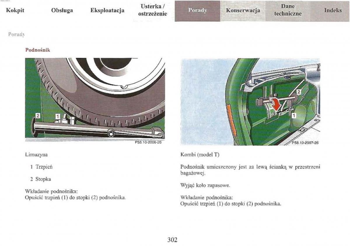 Mercedes Benz E Class W210 instrukcja obslugi / page 300