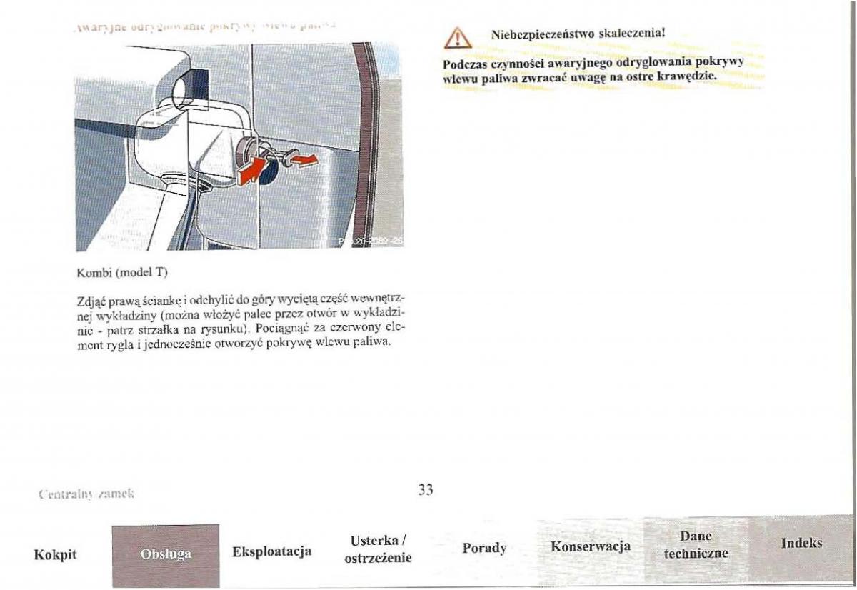 Mercedes Benz E Class W210 instrukcja obslugi / page 32