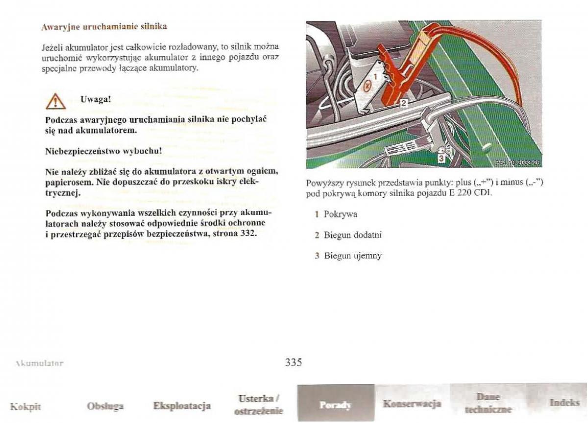 Mercedes Benz E Class W210 instrukcja obslugi / page 334