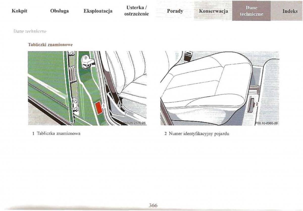 Mercedes Benz E Class W210 instrukcja obslugi / page 363