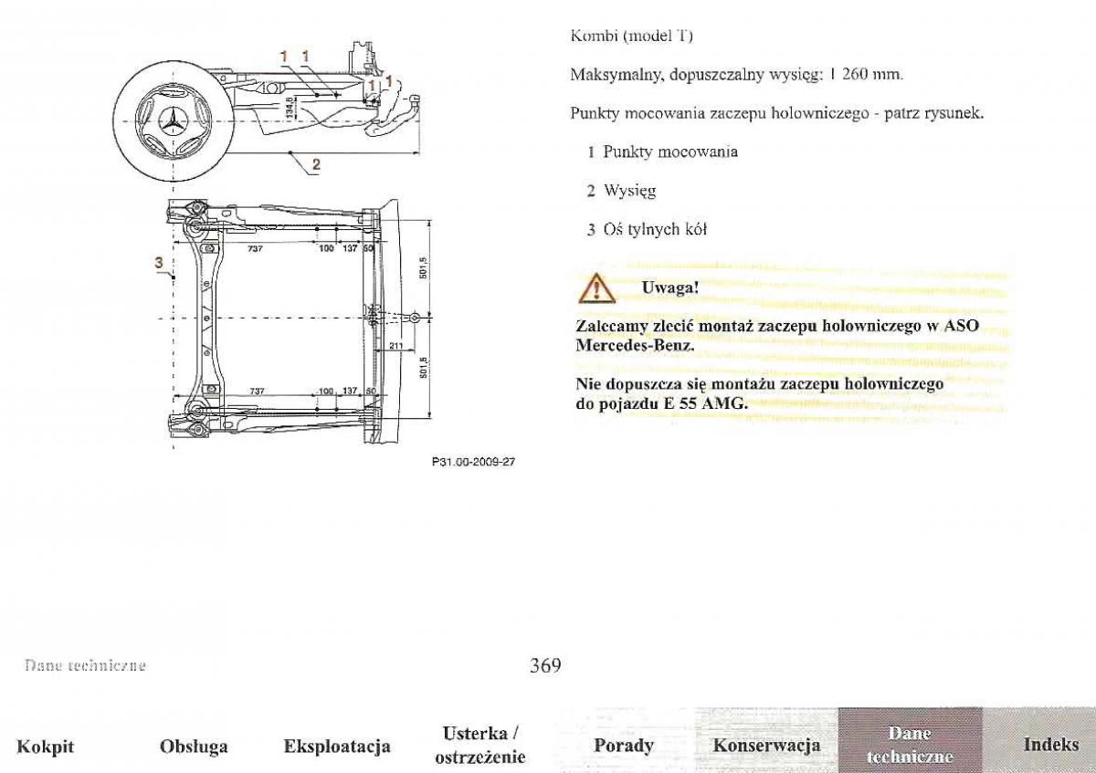 Mercedes Benz E Class W210 instrukcja obslugi / page 367