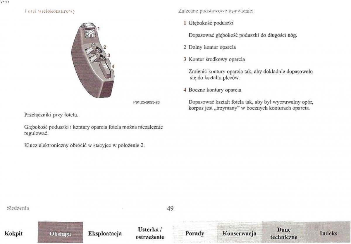 Mercedes Benz E Class W210 instrukcja obslugi / page 48