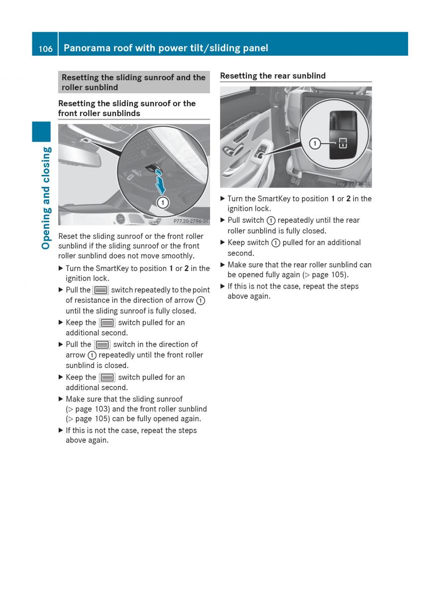 Mercedes Benz S Class W222 owners manual / page 108