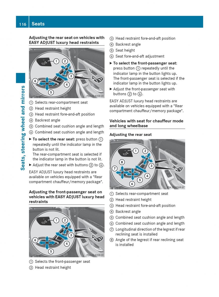 Mercedes Benz S Class W222 owners manual / page 118