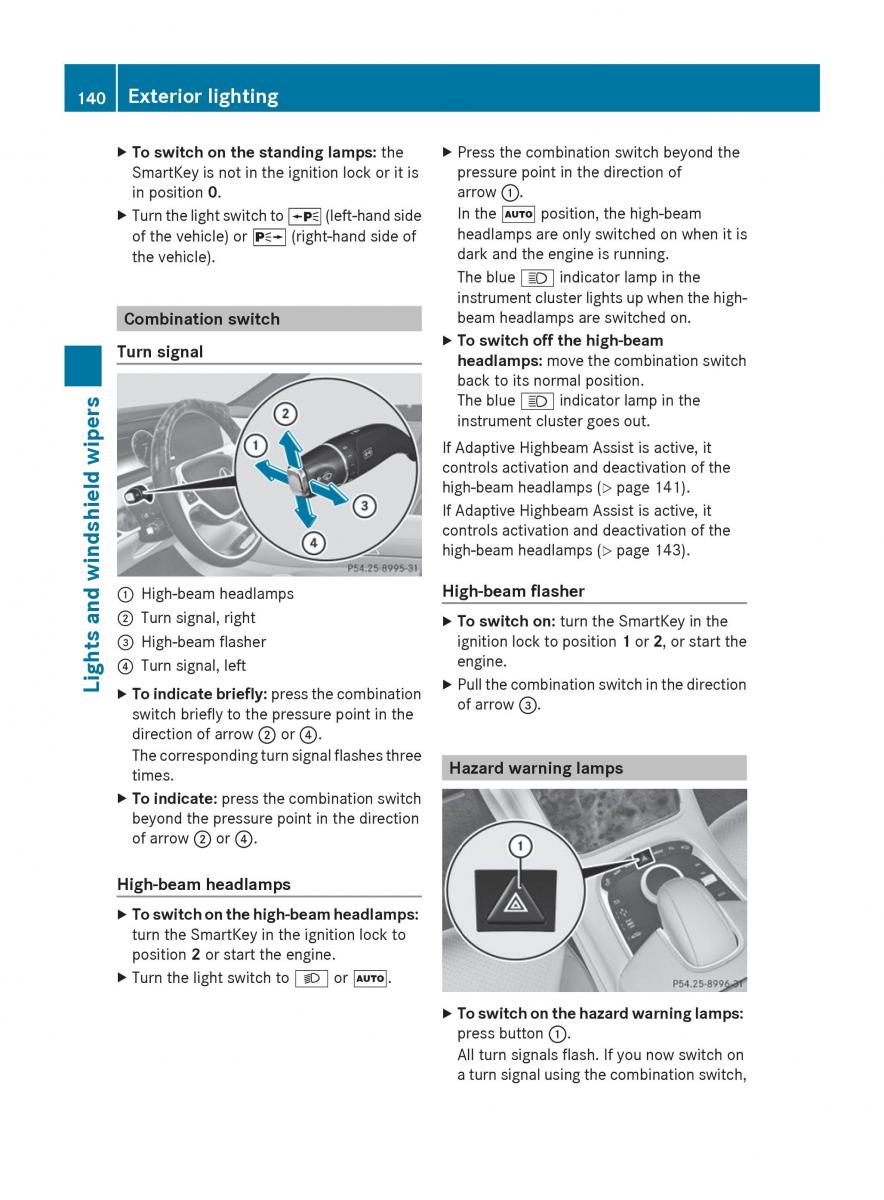 Mercedes Benz S Class W222 owners manual / page 142