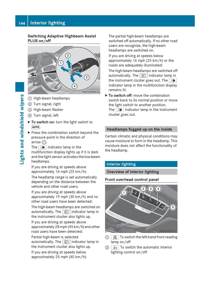 Mercedes Benz S Class W222 owners manual / page 146