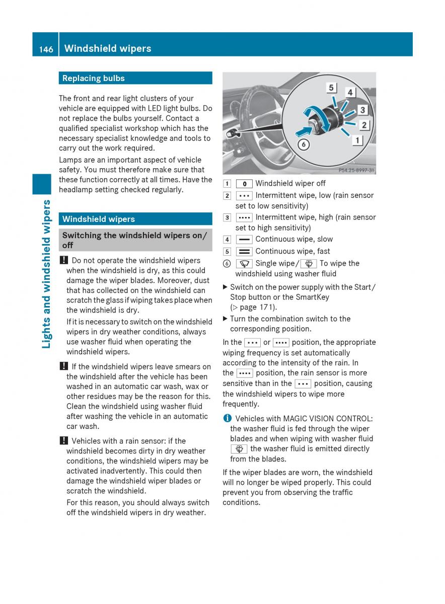 Mercedes Benz S Class W222 owners manual / page 148