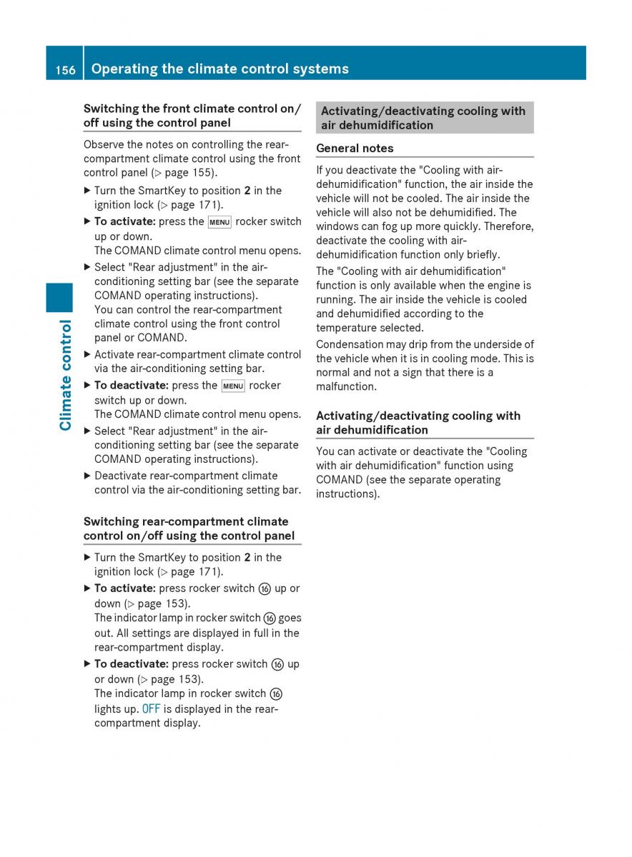 Mercedes Benz S Class W222 owners manual / page 158