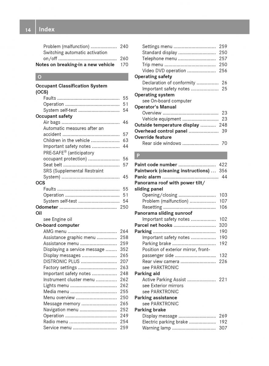 Mercedes Benz S Class W222 owners manual / page 16