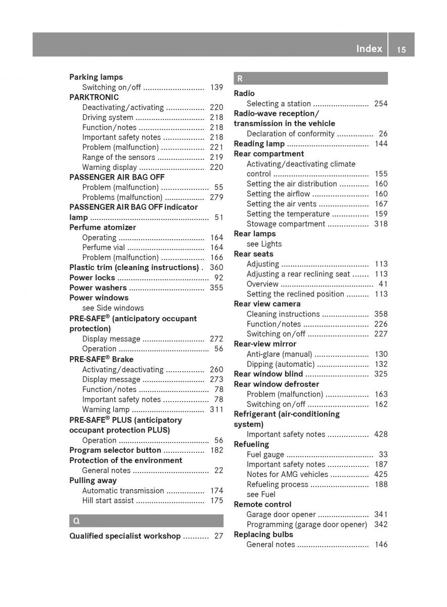 Mercedes Benz S Class W222 owners manual / page 17