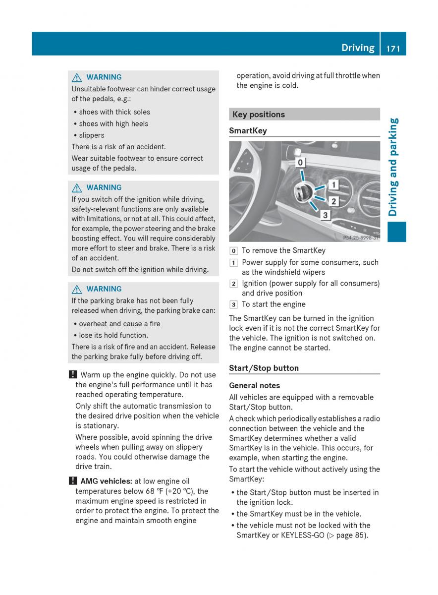 Mercedes Benz S Class W222 owners manual / page 173