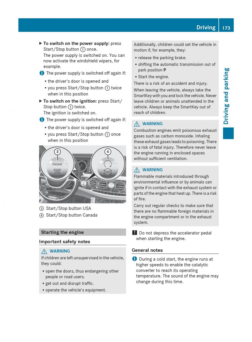 Mercedes Benz S Class W222 owners manual / page 175